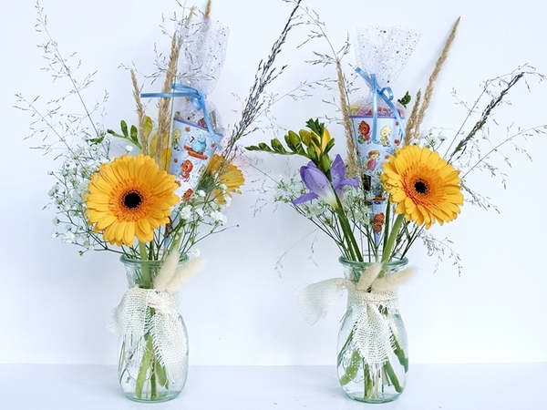 DIY - Themenbezogene Tischdekorationen zur Einschulung selbst gestalten