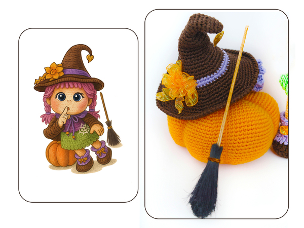 Crochet Pattern: Witch Outfit for Doll Rosalie