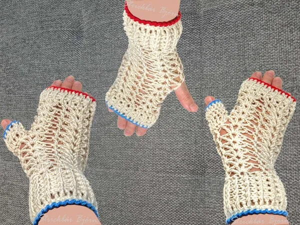 Handstulpen „Vongole“ verschiedene Daumenlösungen - fix gehäkelt – kostenlose Häkelanleitung passend zum Klappschal „Vongole“