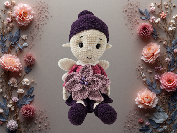 Free crochet pattern: Christmas Elf Poinsettia