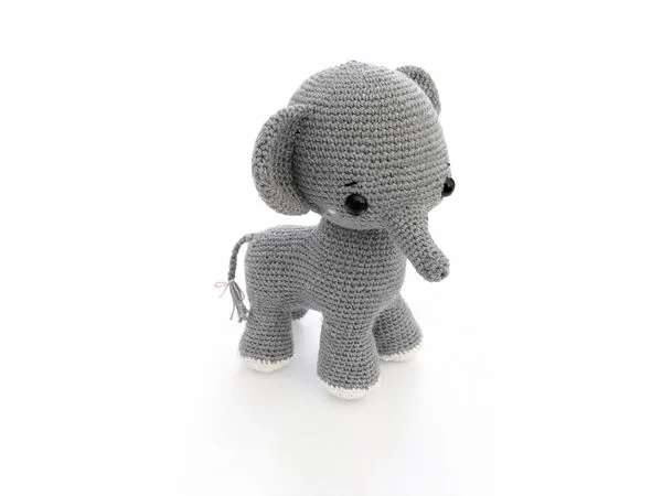 Amigurumi Elefant häkeln – kostenlose Schritt-für-Schritt-Anleitung