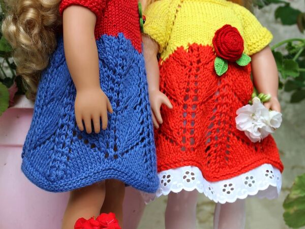 18-inch Doll Dress Free Knitting Pattern