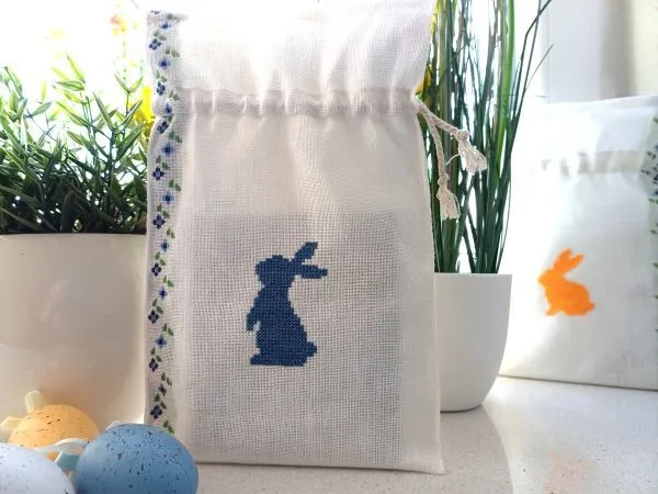 Nähanleitung für Geschenksäckchen aus Leinenband mit Tunnelzug - quick and dirty