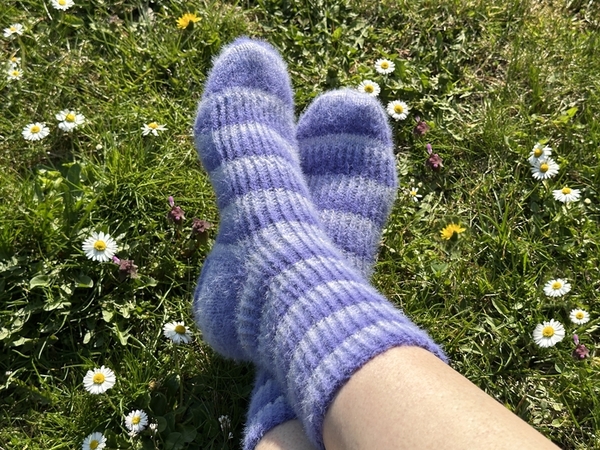 Kuschelweiche Flauschsocken stricken