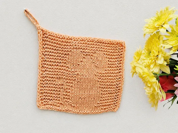 Cute Mouse Washcloth – Free Knitting Pattern