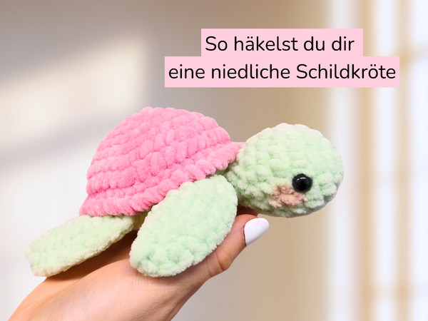 Kostenlose Häkelanleitung - Schildkröte „Rosa“