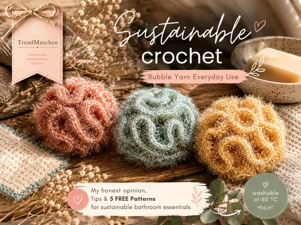 TrendMaschen: From Cleaning Yarn to Spa Trend – 5 Free Scrubby Ideas for Your Bathroom