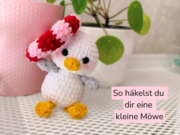 Kostenlose Häkelanleitung – Möwe „Albert“ mit Schwimmring