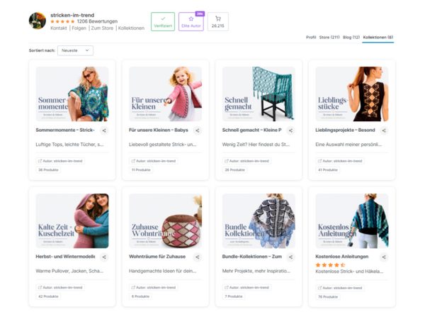 #StitchWisdom: Collections on CrazyPatterns – Browse More Easily & Discover the Right Projects