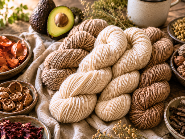#WissensMaschen: Wolle natürlich färben – Anleitung + 50 Naturfarbstoffe im Überblick