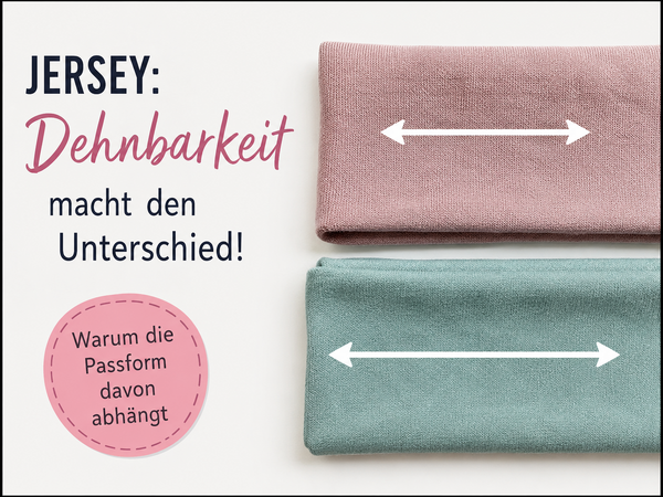 Gleicher Schnitt, andere Passform? Warum die Dehnbarkeit von Jersey so wichtig ist