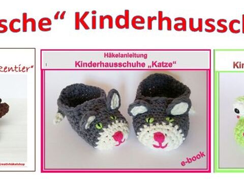 "Tierische" Kinderhausschuhe