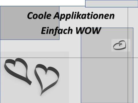 Tolle Applikationen bei CP