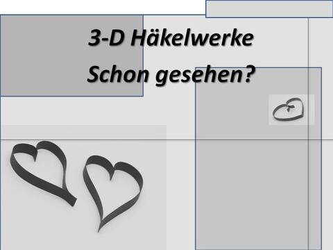 3-D Häkelwerke 