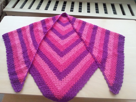 Dreiecktuch Half granny square