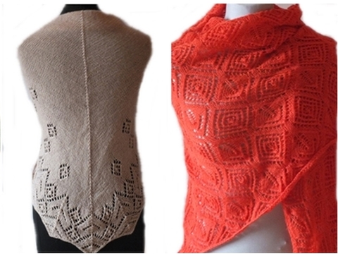 Große Tücher und Stolen (stricken)