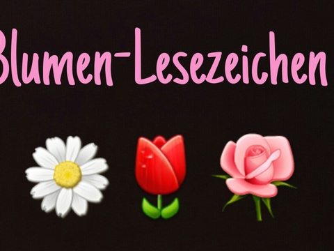 Blumen-Lesezeichen