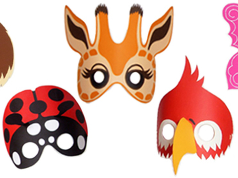 Masken und Kronen basteln