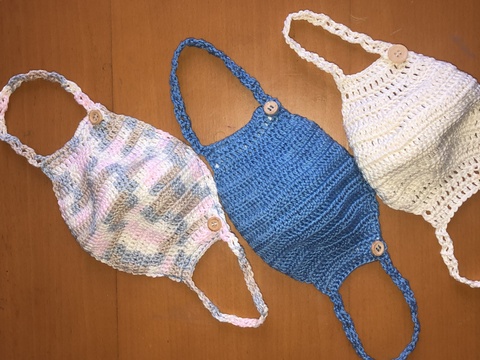 Gehäkelter Mundschutz