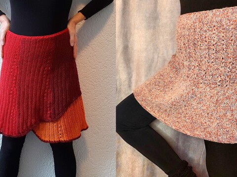 Rock stricken und häkeln