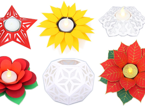 Teelichthalter und Tischleuchten basteln