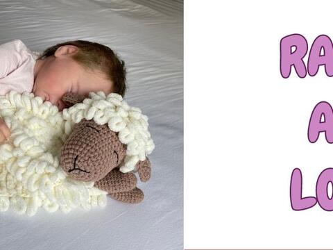 Baby lovey and rattle