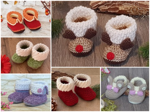 Babyschuhe häkeln – süße Baby-Booties für kleine Füße