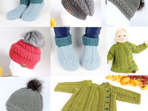 Zopfmuster/cable braid pattern