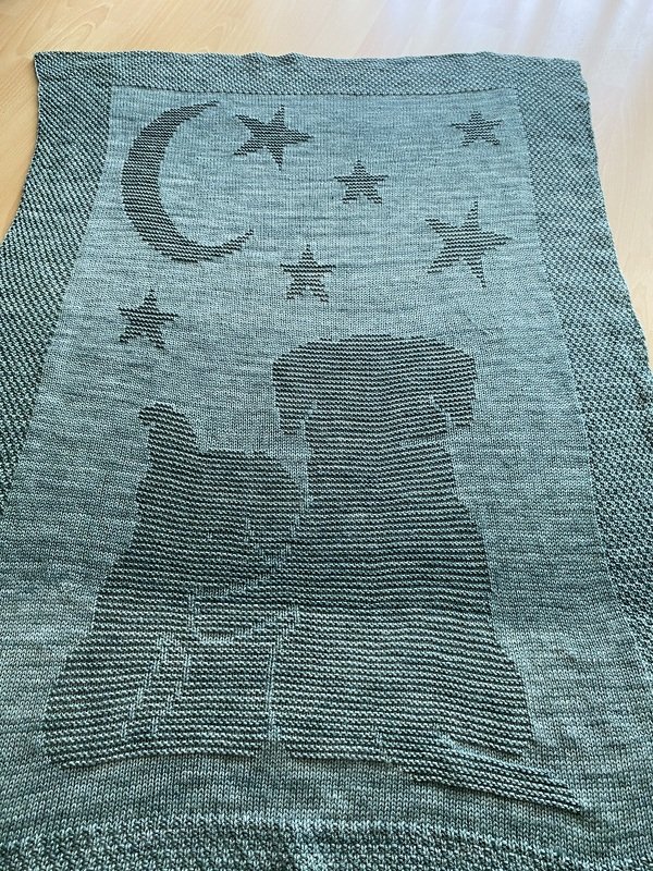 Knitting pattern baby / children&#039;s blanket &quot;Dream Night II&quot; - easy