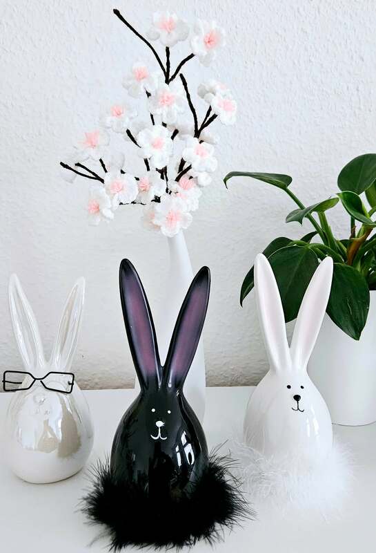 Crochet pattern cherry blossom twigs spring decoration