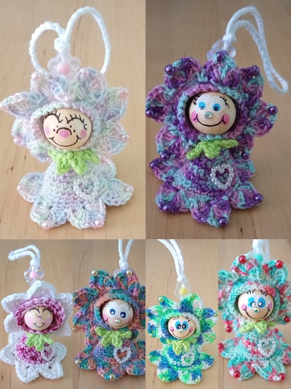 Gute Laune Anhänger Blumenkinder Frühling 2 Größen