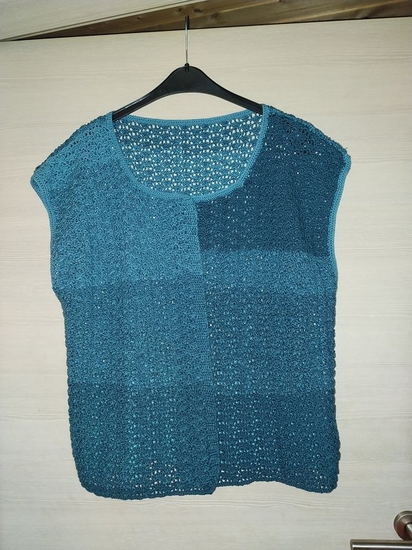 Häkelanleitung Ärmellose Kurzweste * Sommerweste Gisela*