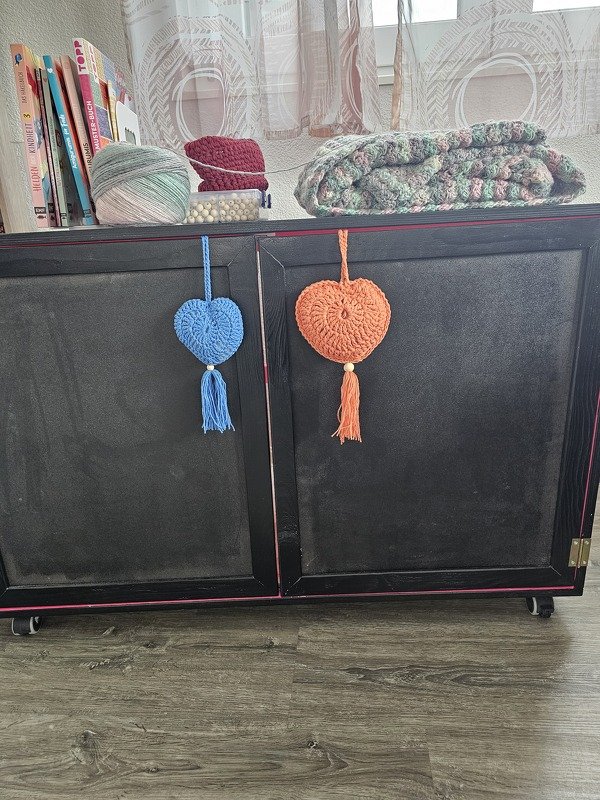 "Boho Hearts" - crochet beautiful "boho style" hearts - crochet pattern PDF