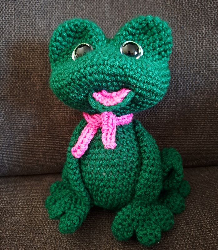 Häkelanleitung Taki der quakende Frosch