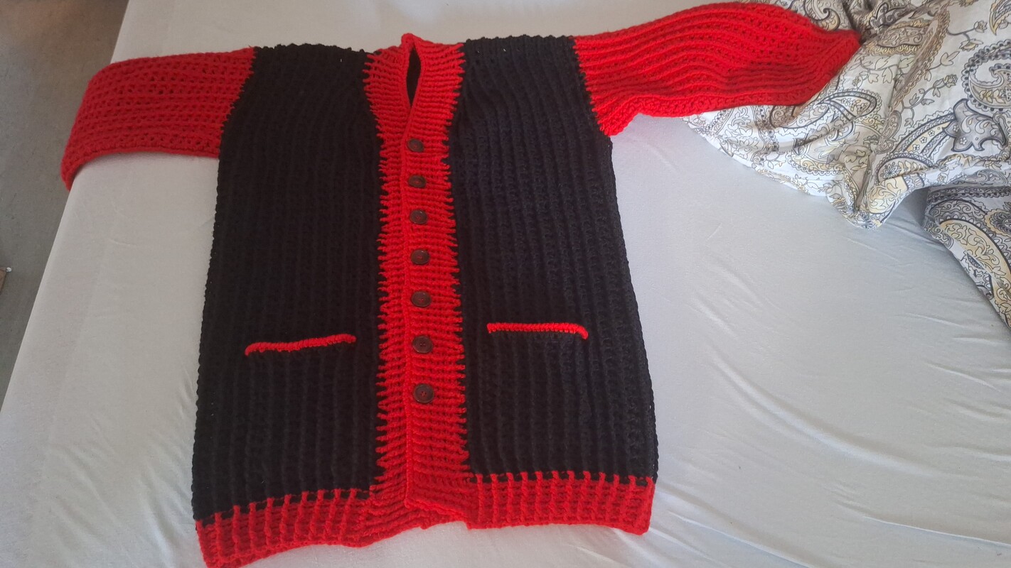 "Touch Down" Häkeljacke für SIE und IHN