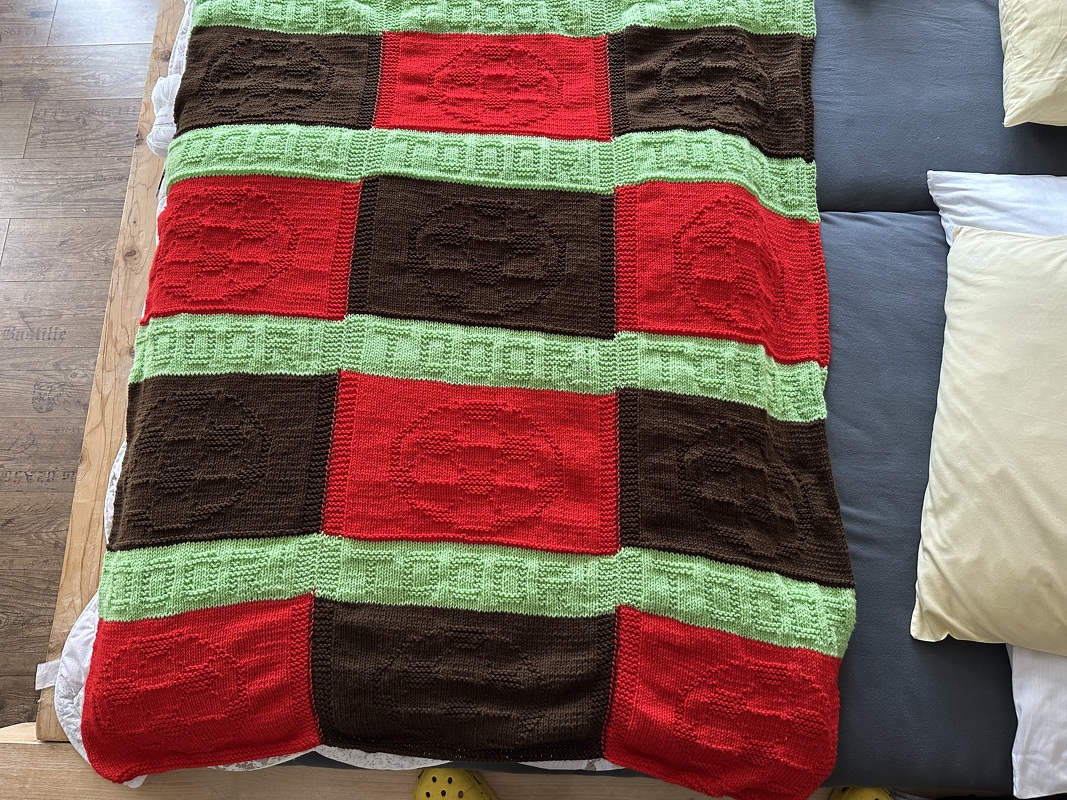 gestricktes Deckchen Spültuch „ Fußball Tooor! “ ideal für alle Fußballfans
