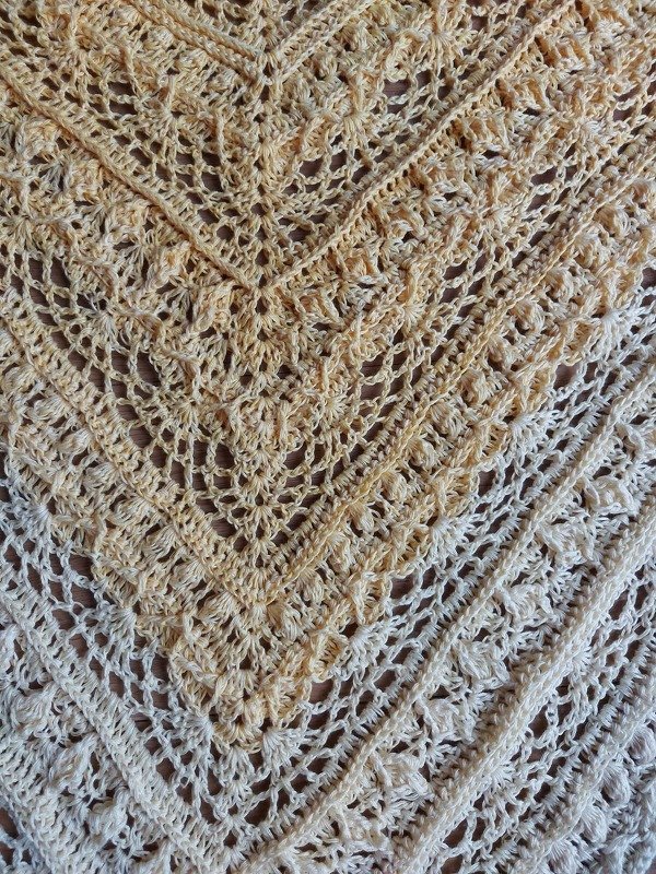 Crochet Pattern Triangular Scarf &quot;Chalastre&quot;