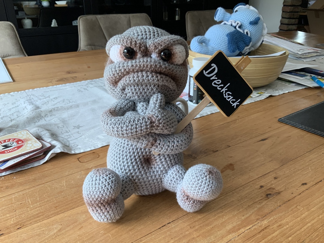 Crochet Pattern &quot;Stoney&quot; The Angry Stone