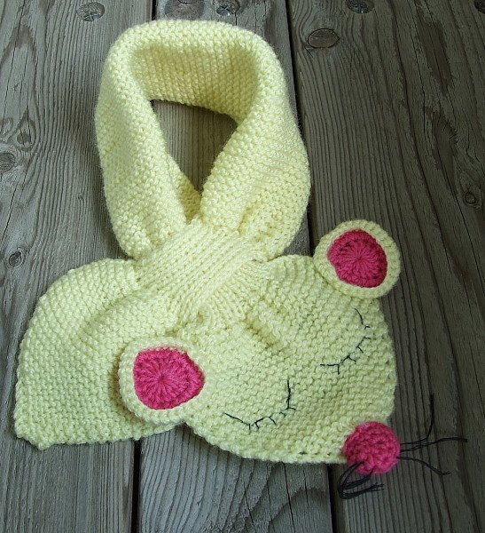 Schals mit Tiermotiven Strickanleitung Vers. 1