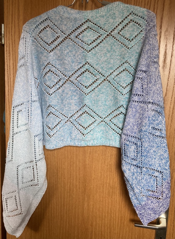 Double Rhombuses Shawl Knitting Pattern in PDF