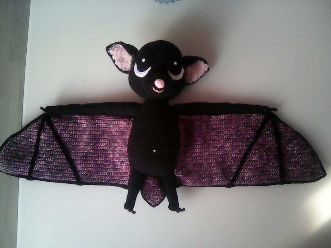 Häkelanleitung Betty die Fledermaus