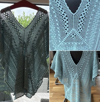 Tolle Anleitung und sehr detailliert beschrieben. Vielen Dank. Habe sie etwas vergrößert. 460 g mit einer 3,5 Nadel verhäkelt. Baumwolle 8/4 von Hobbii