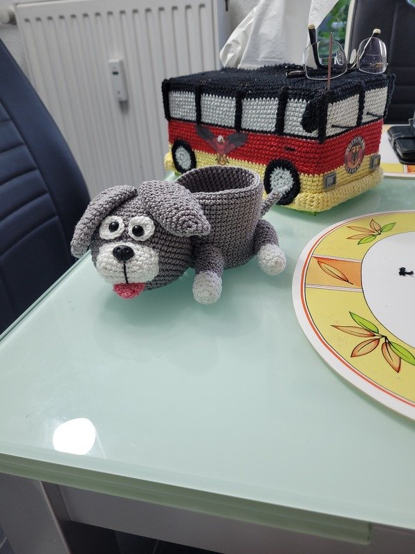 Dog Pen/Needle Container - Crochet Pattern