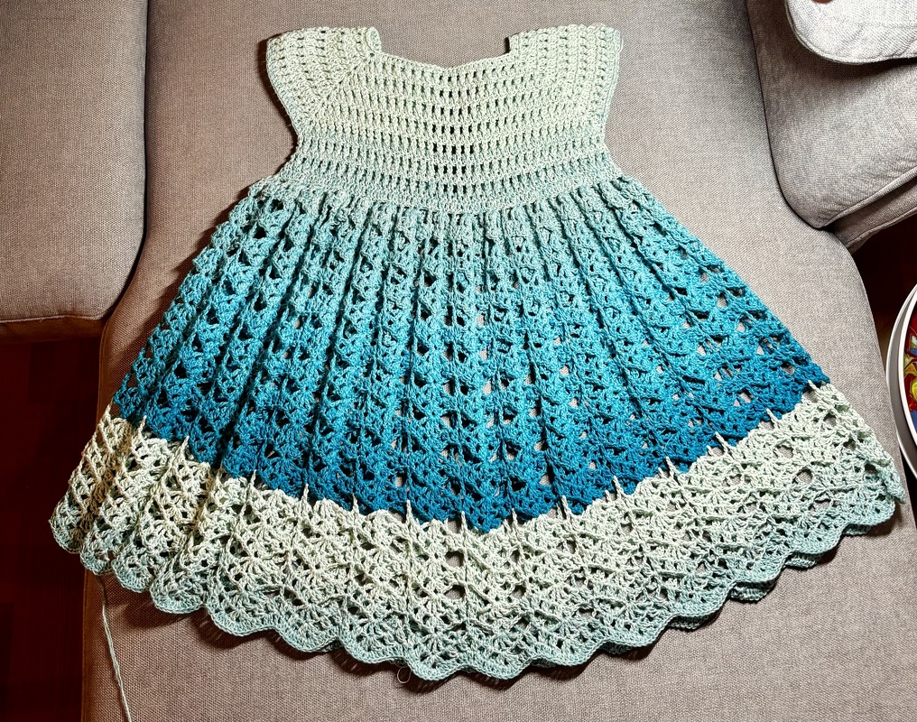 Häkelanleitung Kleid "Sinja" alle Kindergrößen