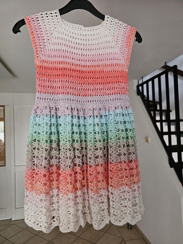 Häkelanleitung Kleid "Sinja" alle Kindergrößen