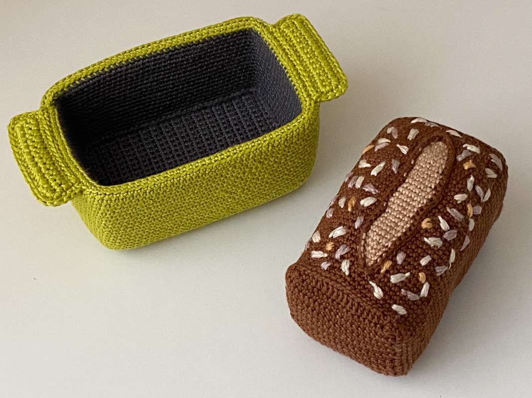 Häkelanleitung "Kleines Brot in Kastenform"