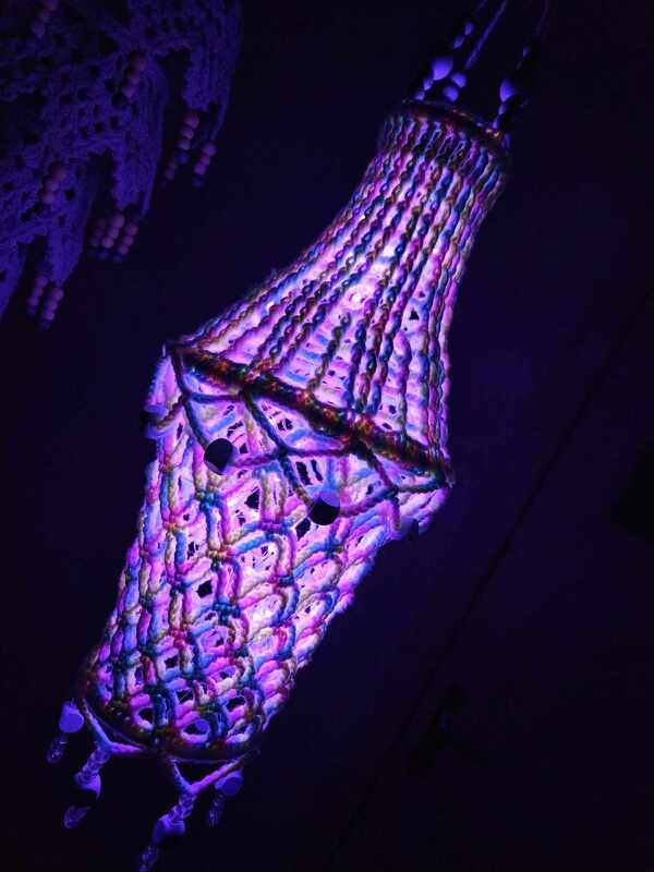 Häkelanleitung bunter Lampion