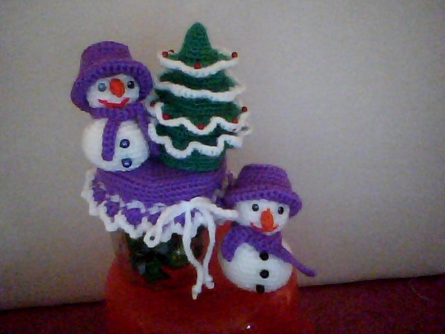 Häkelanleitung Geschenkglas Weihnachten