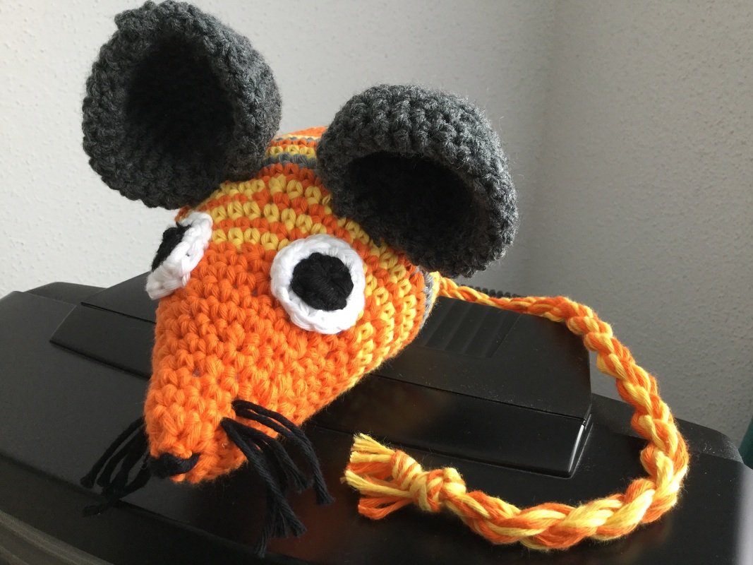 Häkelanleitung Maus Fred