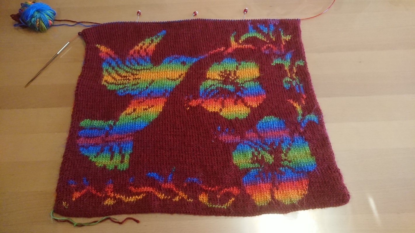 Double knitting pattern "Tropical Dream" - stole / wrap